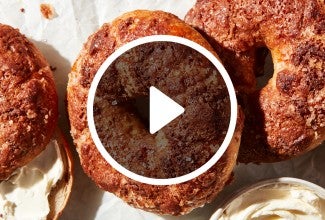 Cinnamon-Sugar Crunch Bagels Recipe | King Arthur Baking